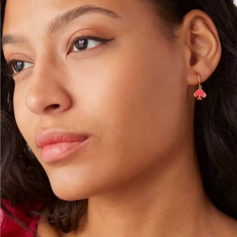 Kate Spade Enamel Huggies Earrings - Picture 3 of 4